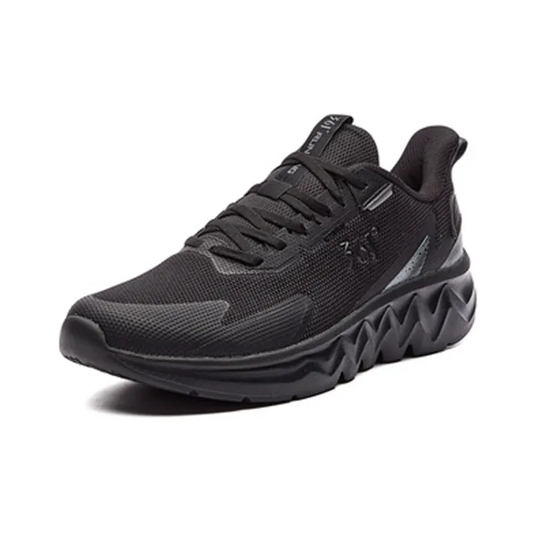 361° Slip Resistant, Abrasion Resistant, Lightweight Low Top Running Shoes Men's Obsidian Black-1