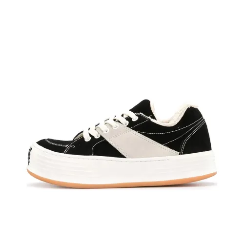 PALM ANGELS Logo Low-Top Sneakers Black/White