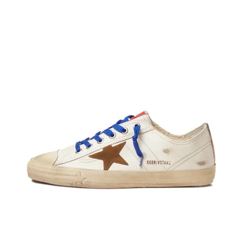 Golden Goose V-Star Skateboard Shoes Men Low-Top White