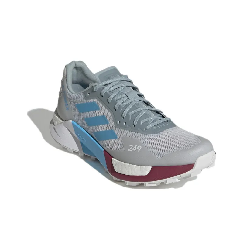 Adidas Terrex Agravic Ultra Trail 'Grey Sky Rush Burgundy' Women's-2