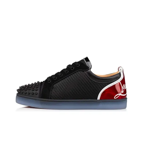 Christian Louboutin Skateboard Shoes Men Low-Top Black/Red