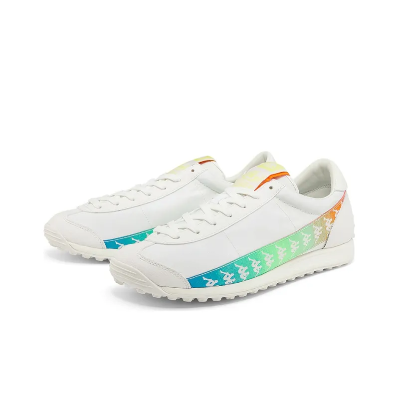 Kappa Coverage Slip Resistant And Abrasion Resistant Low Top Running Shoes Unisex White-2