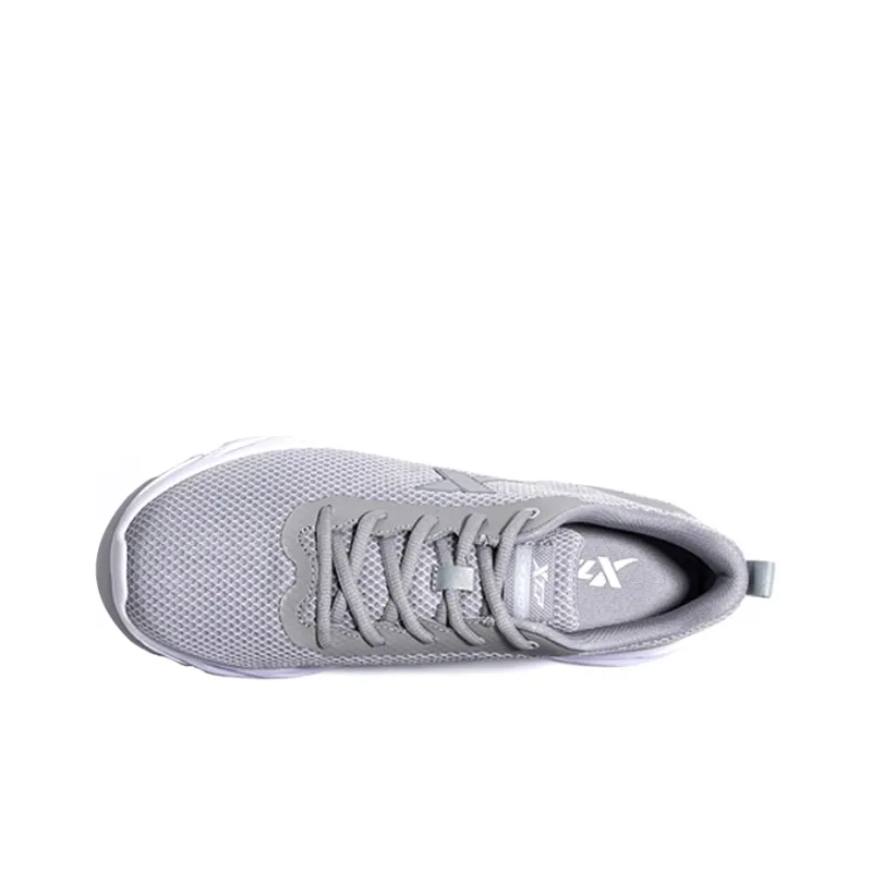 XTEP Feather Anti Slip Wear Resistant Low Top Running Shoes Men's Gray-1