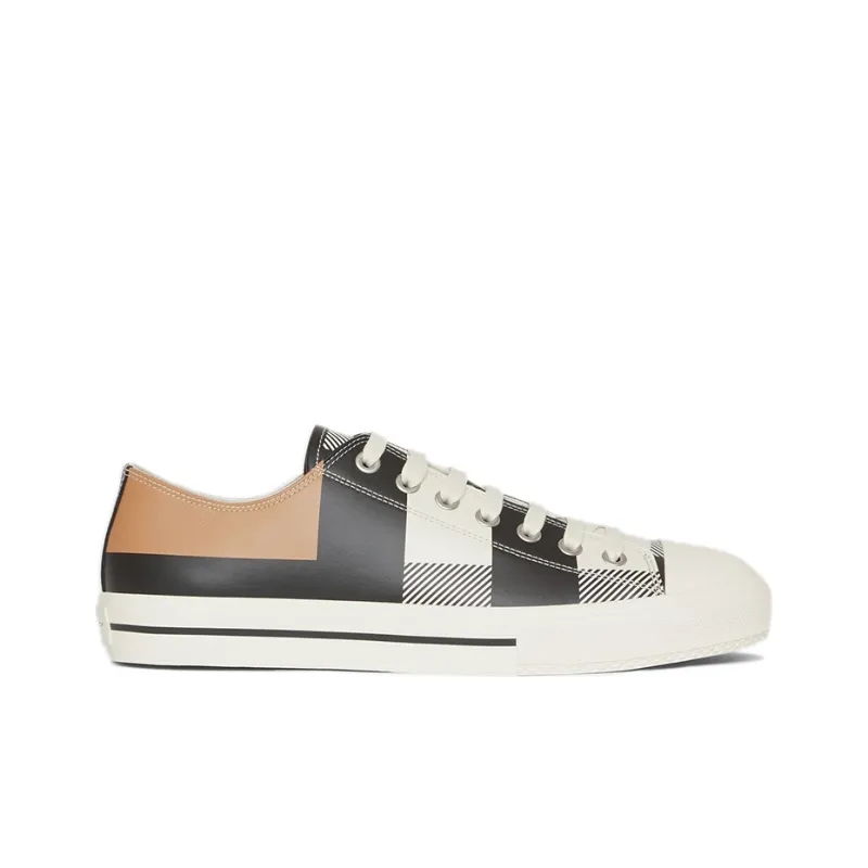 Burberry Low Top Stylish Skateboarding Shoes Men's Camel-1