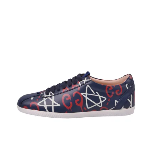 GUCCI Skateboard Shoes Women's Low-Top Dark Blue