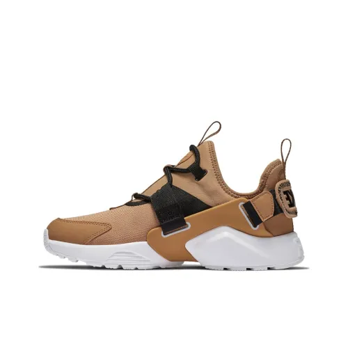 Nike Air Huarache Running Shoes Women's Low-Top Light Coffee