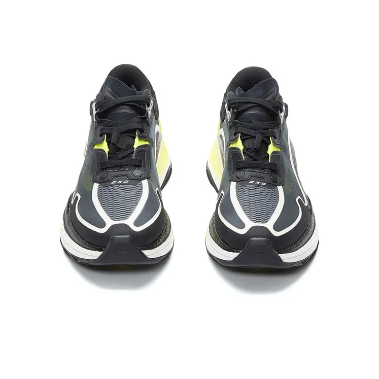 LiNing Exceed Infinity Running Shoes Men Low Top Black/White/Yellow-2