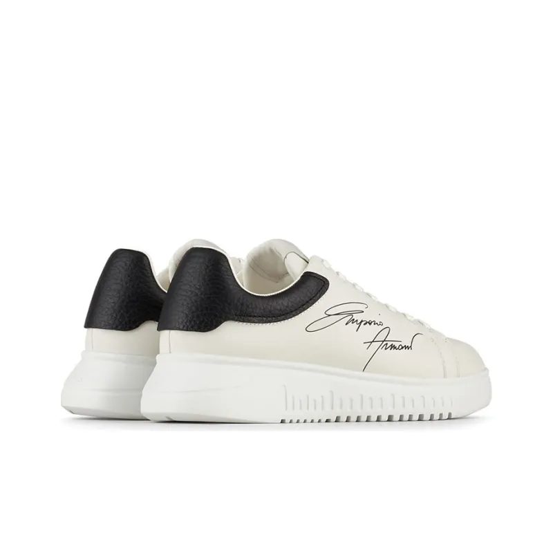 EMPORIO ARMANI Signature Logo Printed Low-Top Sneakers-4