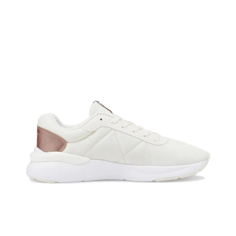 PUMA Rose Raw Metallics W Running Shoes Women's Low-Top White/Gold-1