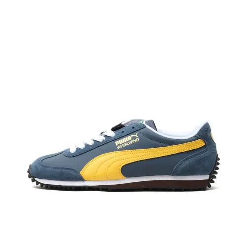 PUMA Whirlwind Classic Running Shoes Men Low-Top Blue/Yellow