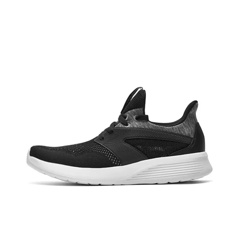 Anta Lightweight Anti-Slip Low-Top Running Shoes Men's Black Gray-0
