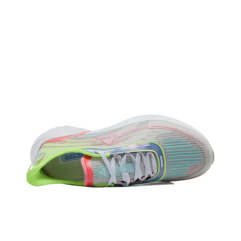 PEAK Flick 002 Cushioning Anti Slip And Wear Resistant Low Top Running Shoes Women's White Green-2