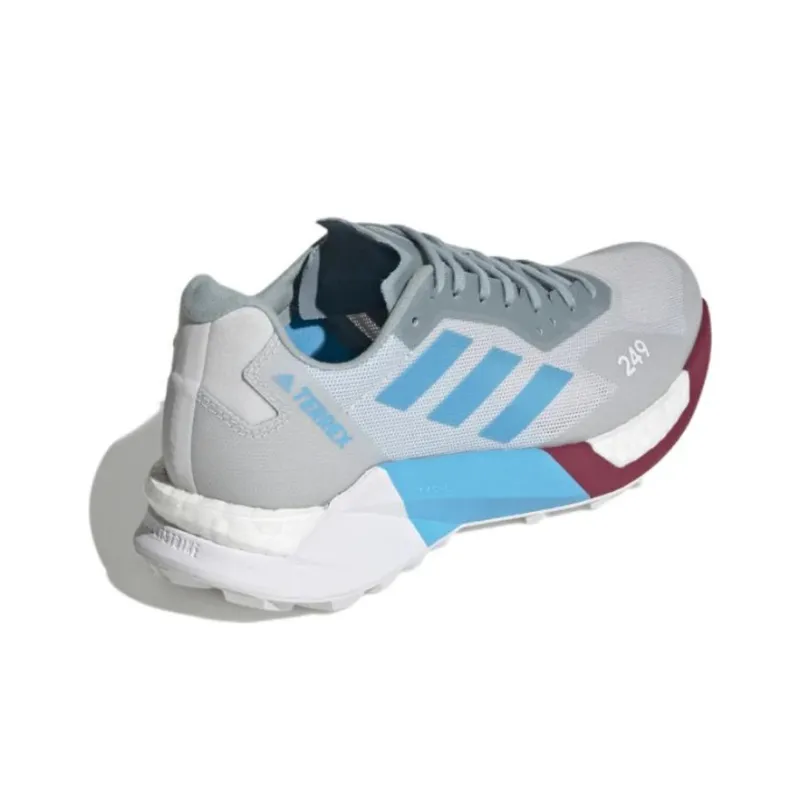 Adidas Terrex Agravic Ultra Trail 'Grey Sky Rush Burgundy' Women's-3