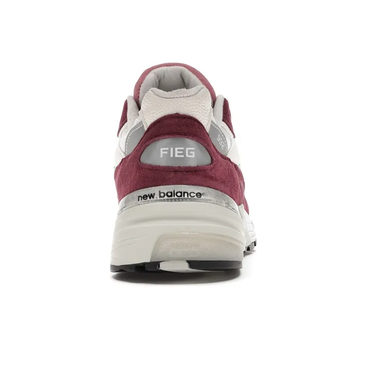 New Balance 992 Kith Kithmas Burgundy White-3