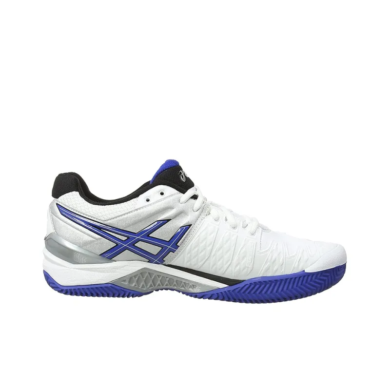 Asics Gel-Resolution 6 Wear-Resistant Low-Top Running Shoes Men's White Blue-1