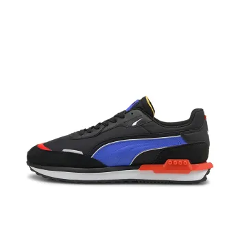 PUMA City Rider Electric Black Blue Red