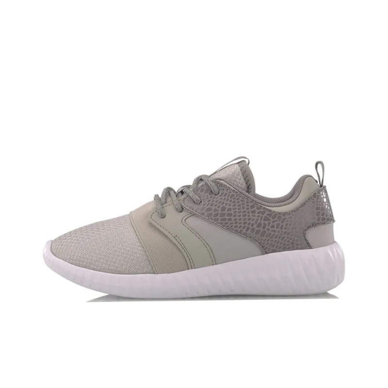 LiNing Hacker Breathable And Lightweight Low Top Running Shoes Women's Gray-0