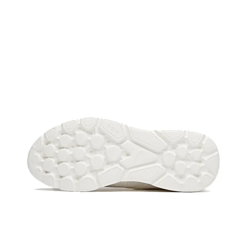 Anta Breathable Low Top Running Shoes Men's Ivory White-4