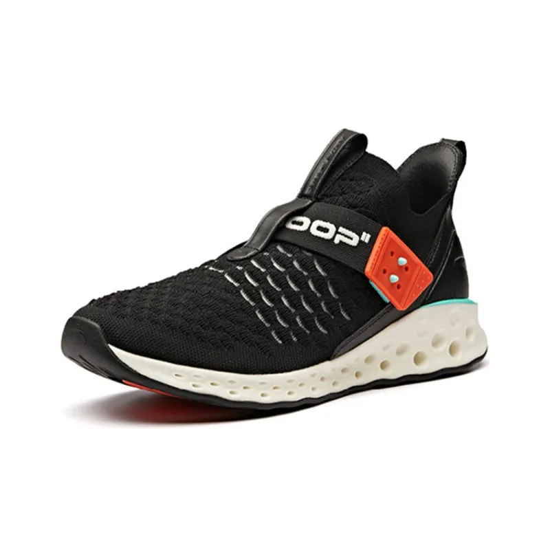 Anta Shock Absorbers Low Top Running Shoes Men's Black Orange-2