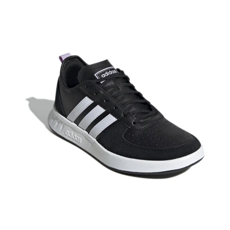 Adidas Court 80s Core Black Cloud White Purple Tint Women's-2