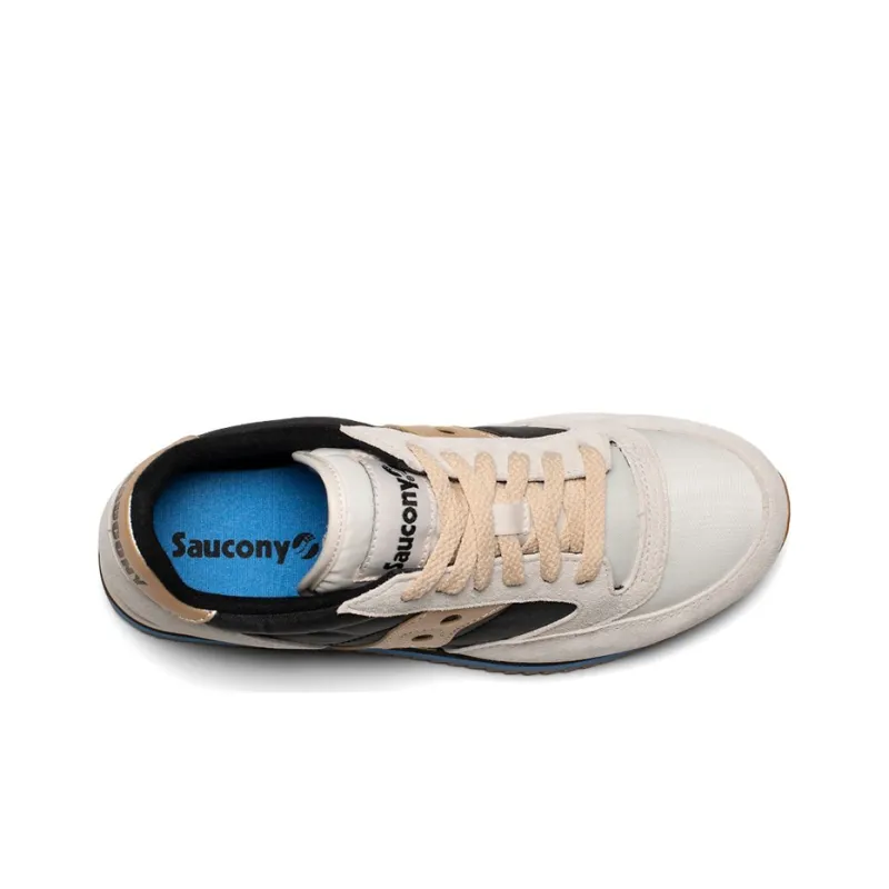 Saucony Jazz Triple Running Shoes Women's Low-Top White/Black/Blue/Gold-3