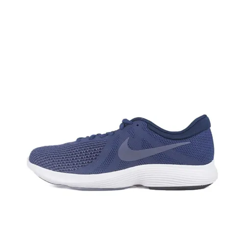 Nike REVOLUTION 4 Running Shoes Men Low-Top Blue/White