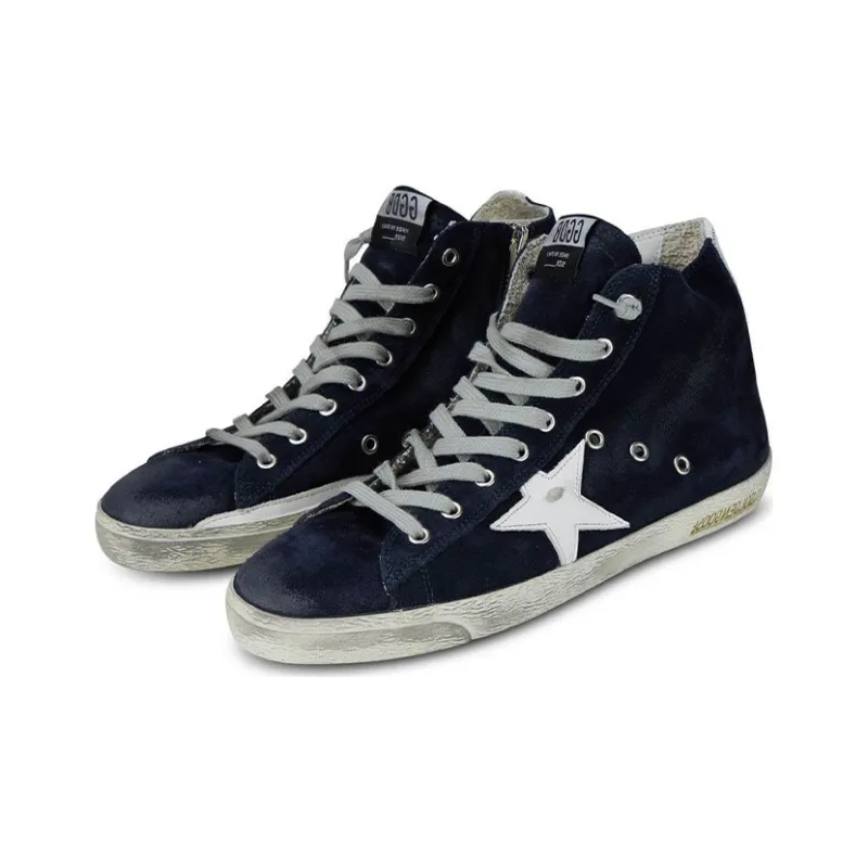 Golden Goose Francy Suede Night Blue White-3