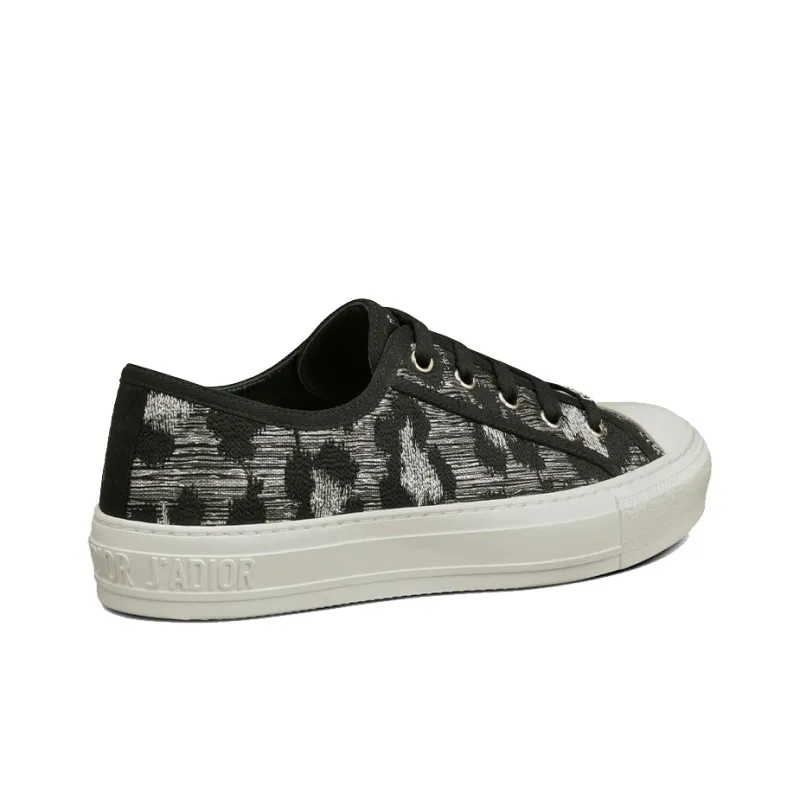 DIOR Walk'n'Dior Platform Shoes Low Top Stylish Skateboarding Shoes Women's Gray Black-3