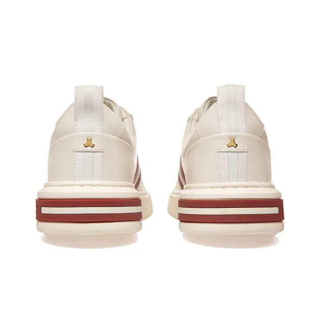 BALLY Maxim Low-Top Stylish Skateboarding Shoes Women's White-3