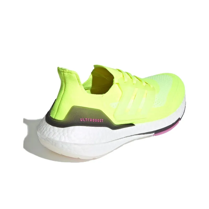 Adidas Ultra Boost 21 Solar Yellow Pink-3