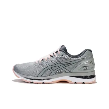 Asics GEL-Nimbus 20 Wear-Resistant Low-Top Running Shoes Unisex Gray Pink