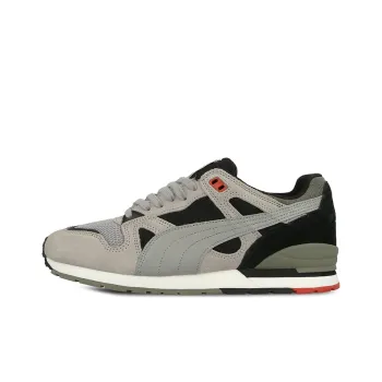 PUMA Duple Cushioning Anti-Slip And Wear-Resistant Low-Top Running Shoes Unisex Gray Black Green