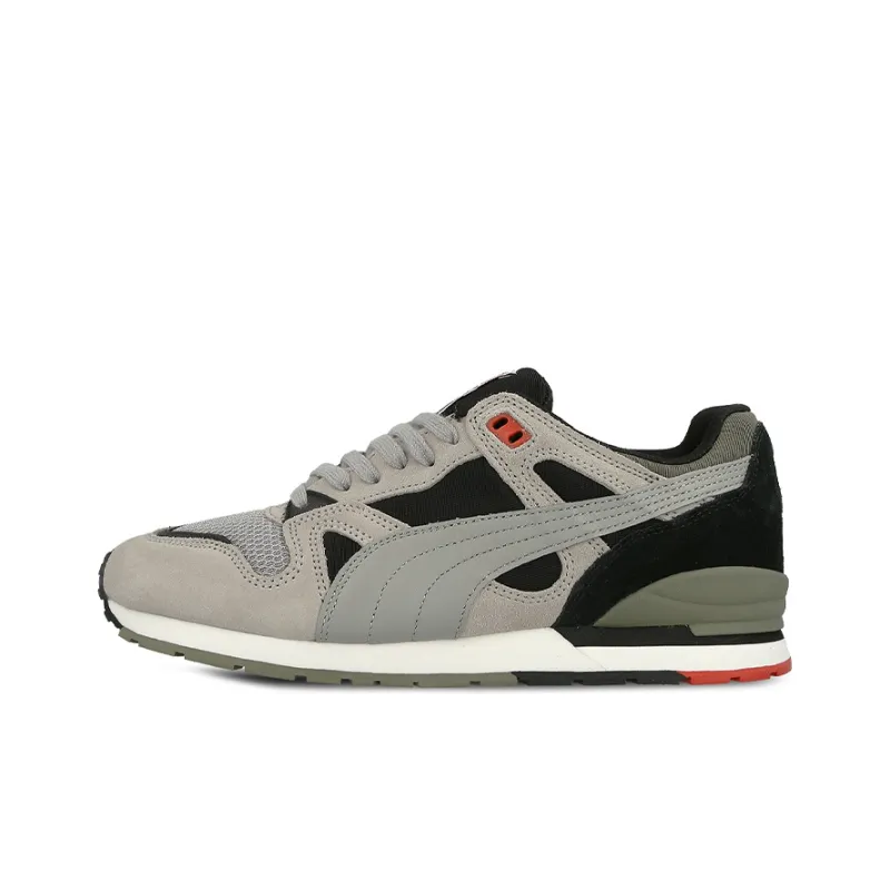 PUMA Duple Cushioning Anti Slip And Wear Resistant Low Top Running Shoes Unisex Gray Black Green-0