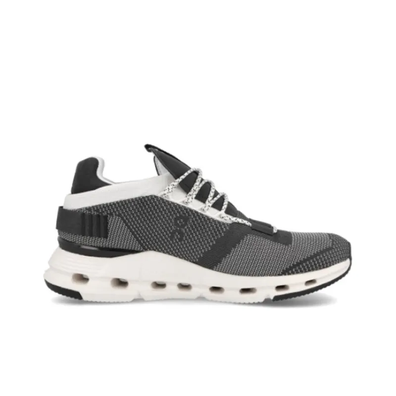 On Running Cloudnova Grey White Black-1