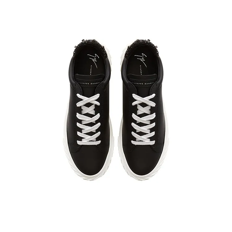 Giuseppe Zanotti/GZ Blabber Low Top Skateboard Shoes Men's Black-4