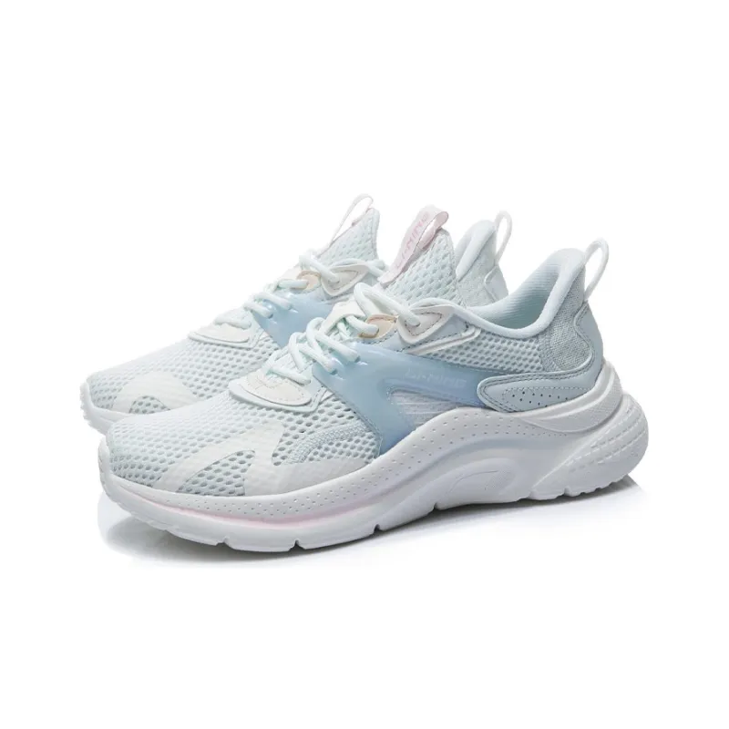 LiNing Liuyun Anti Slip Wear Resistant Low Top Running Shoes Women's Light Blue-2