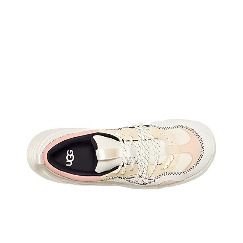 UGG Calle Lace 'White Beige Pink' Women's-2