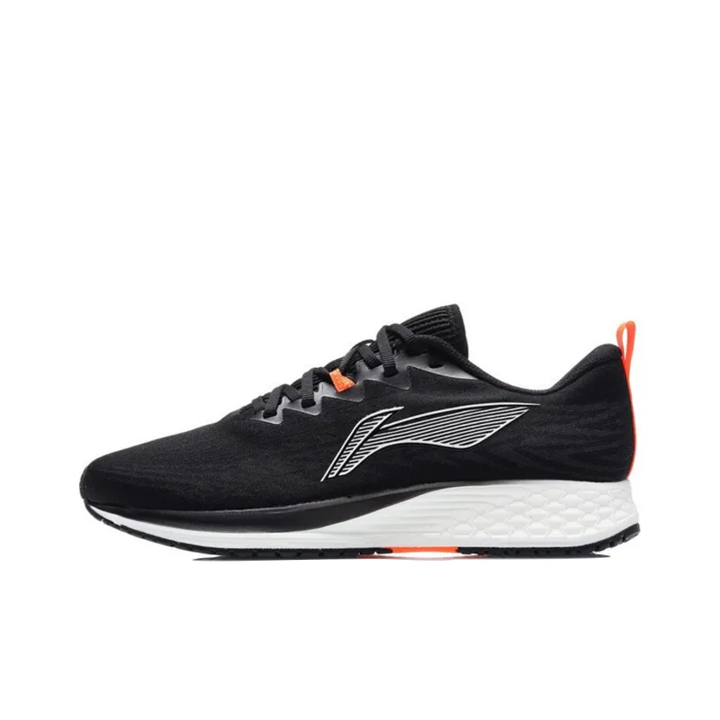 LiNing Red Hare 4 Low Top Running Shoes Men's Black White Orange-0