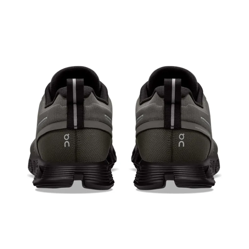 On Running Cloud 5 Waterproof Olive Black Women's-4