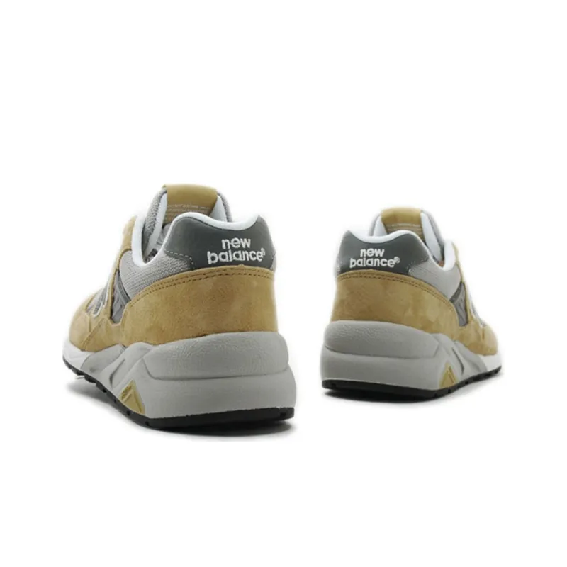 New Balance NB 580 Wear Resistant Low Top Casual Running Shoes Unisex Yellow Gray-2