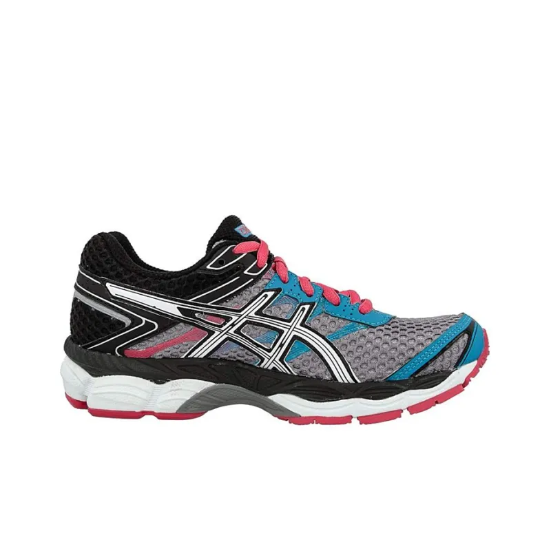 Asics Gel-Cumulus 16 Wear-resistant And Lightweight Low-Top Running Shoes Women's Gray Pink-1