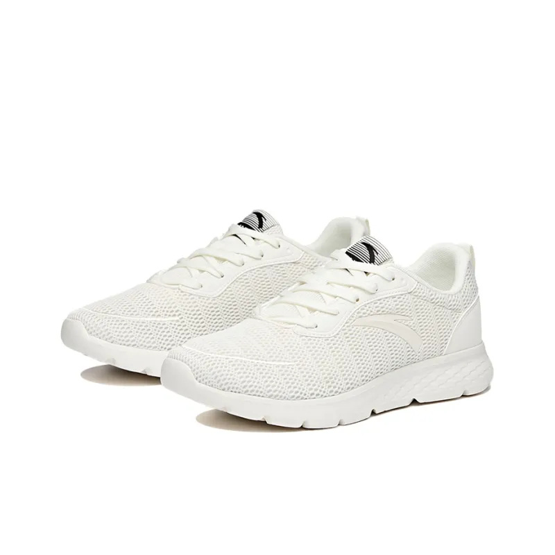 Anta Breathable Low Top Running Shoes Men's Ivory White-1