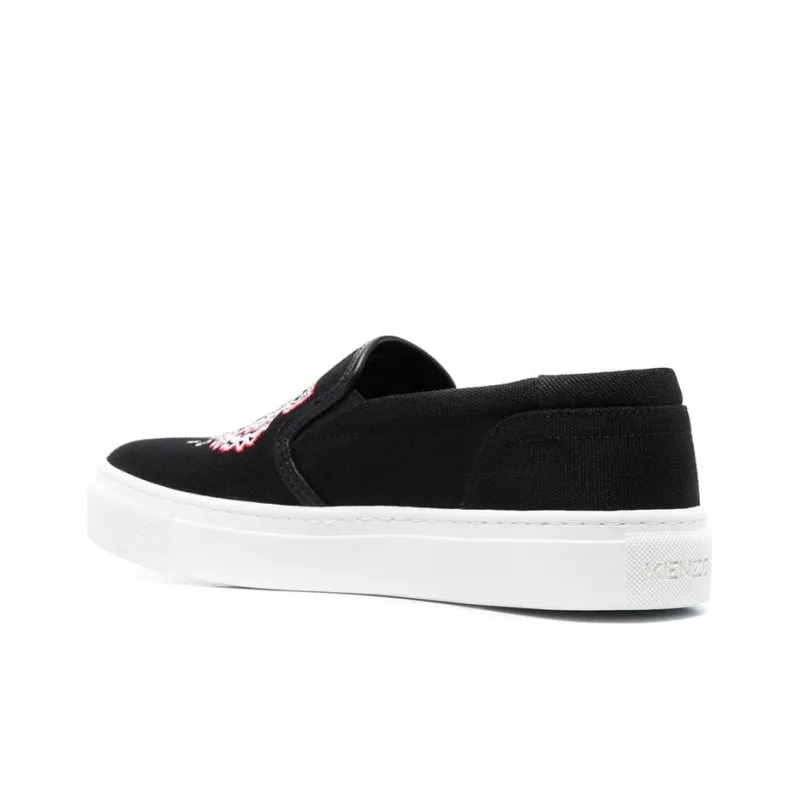 KENZO Low Top Stylish Skateboarding Shoes Women's Black-3