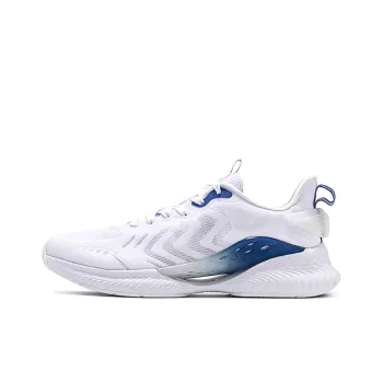 XTEP Qing Feng 4.0 Cushioning Breathable Lightweight Wear Resistant Slip Resistant Low Top Running Shoes Men's White