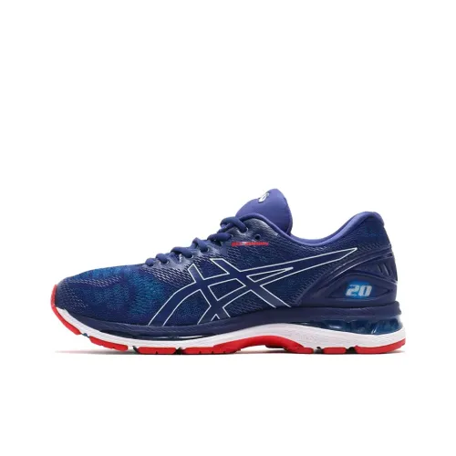 Asics GEL-Nimbus 20 Running Shoes Men Low-Top Blue/Red