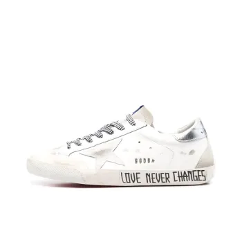 Golden Goose Super Star Low Top Stylish Skateboarding Shoes Women's Gray White Vintage Version