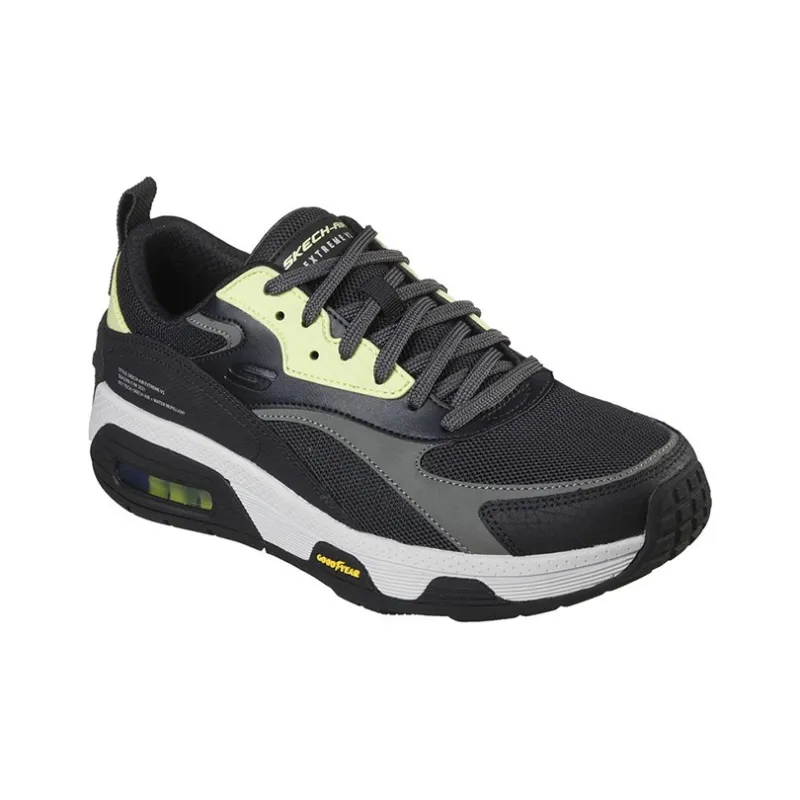 Skechers Skech-Air Extreme Cushioning Anti-Slip And Wear-Resistant Low-Top Running Shoes Men's Black-2