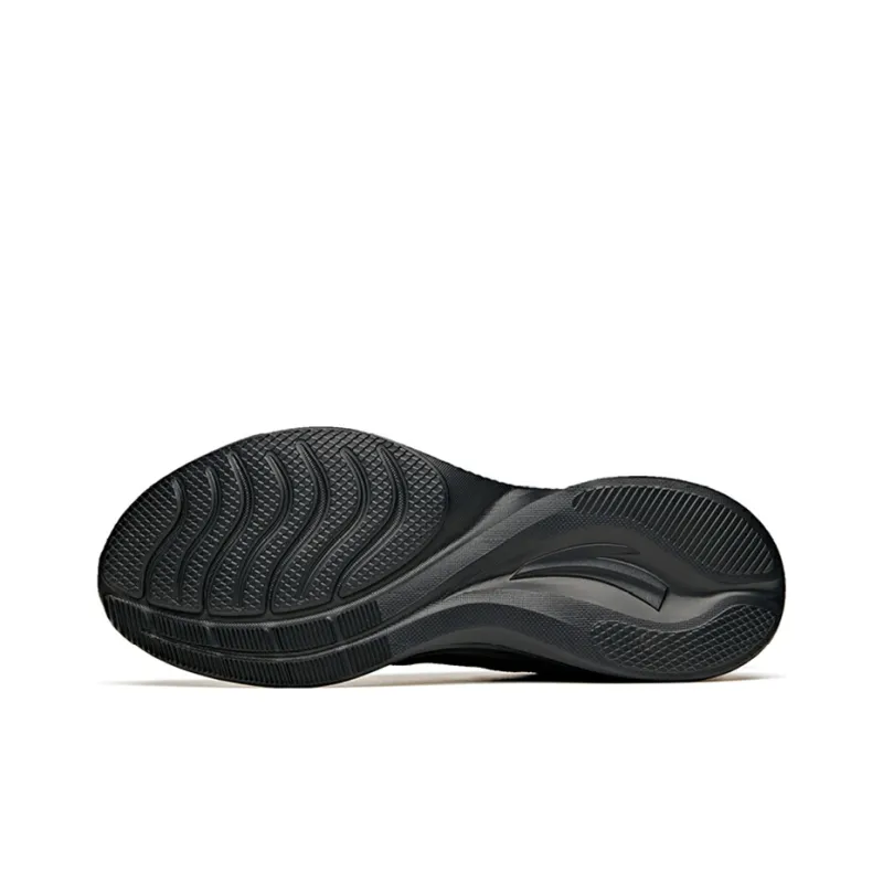 Anta Non-slip Wear-resistant Shock Absorption Low-Top Running Shoes Black-4
