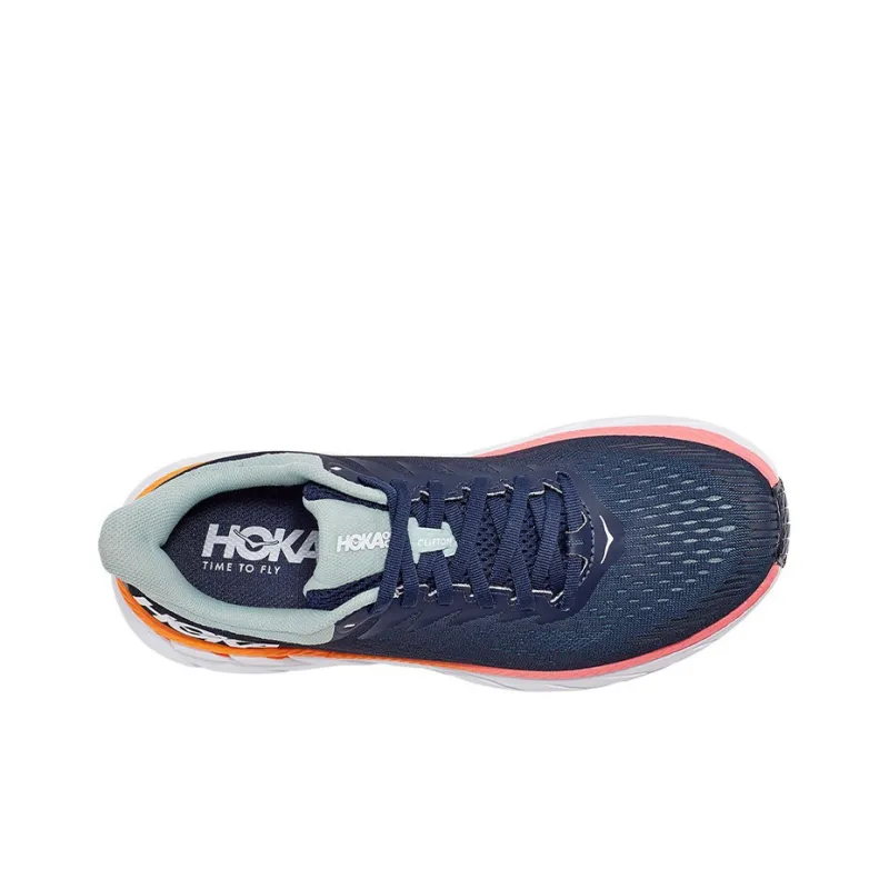 HOKA ONE ONE Clifton 7 Running Shoes Women's Low Top Blue-2