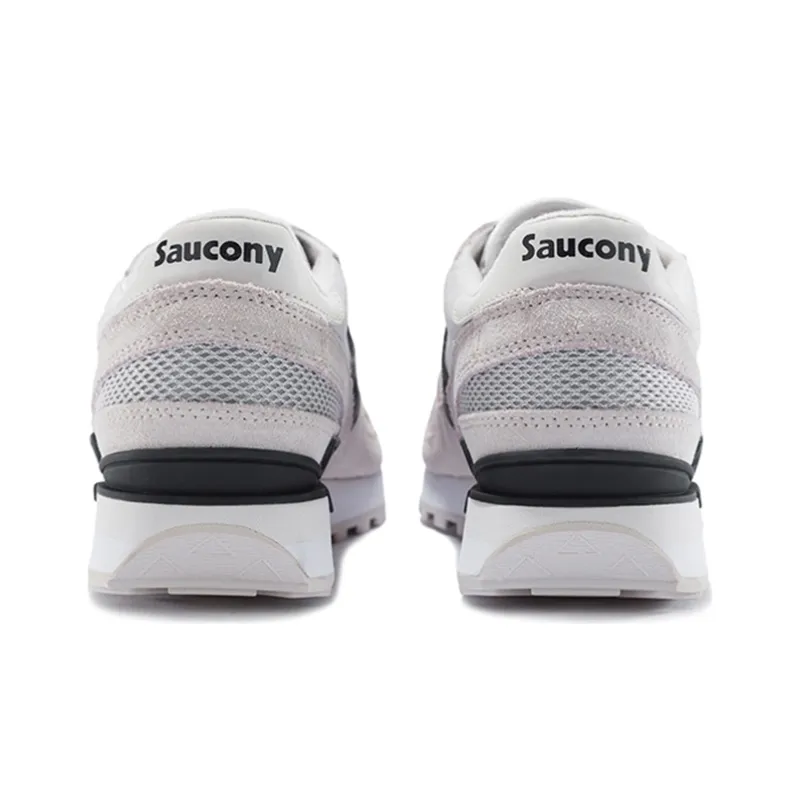 Saucony Shadow Original Cushioned Slip Resistant Abrasion Resistant Breathable Low Top Shoes Men's Gray Black-3